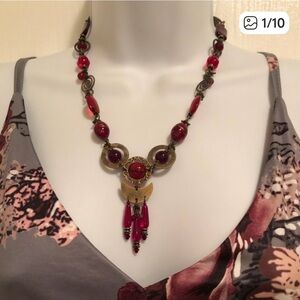 Red Artisan Elegant (one of a kind) Necklace